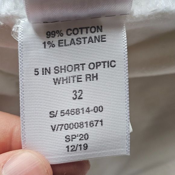 GAP Jean Shorts Womens Size 14/32 5" White Mid Rise Denim Stretch Summer NWT - Picture 12 of 13